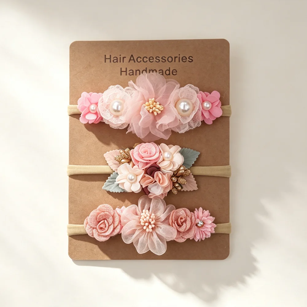 Baby Products Set - Conjunto de 3 Faixas de Cabelo