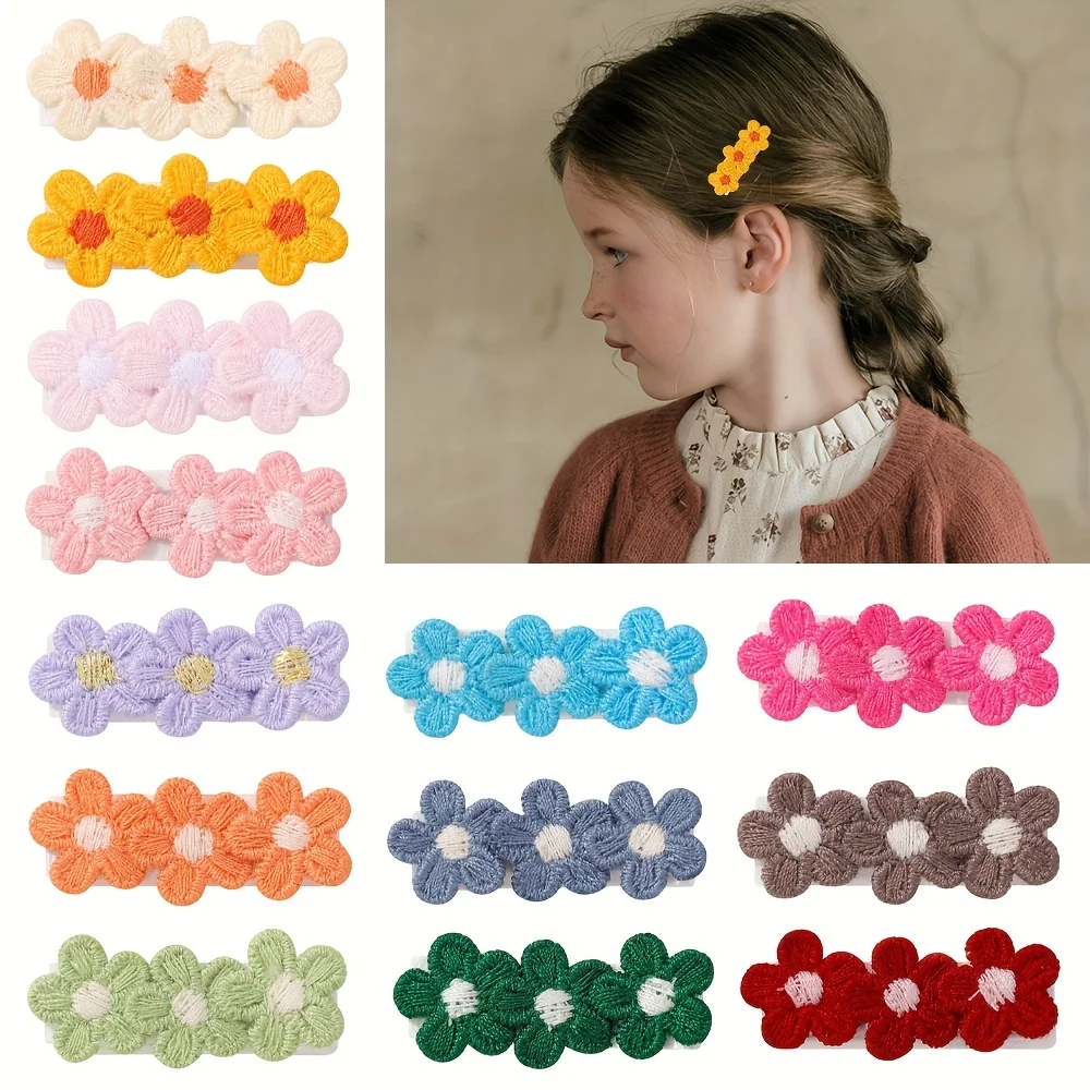 Baby Products Set - 10 pçs/set bebê mini flor grampo