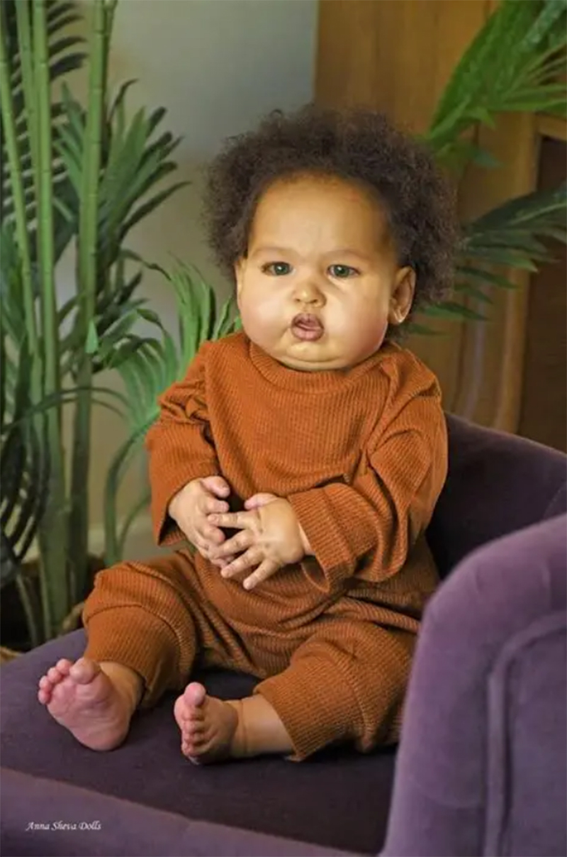 Boneca Reborn de Pele Escura F - Baby Products Newborn avaliação e preço