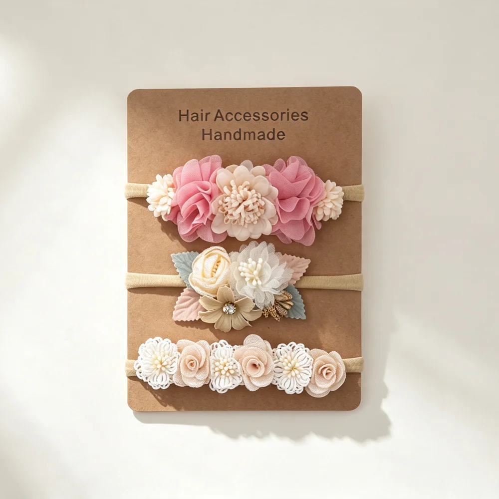 Conjunto de 3 Faixas de Cabelo - Baby Products Set avaliação e preço